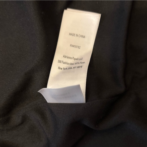 Adrianna Papell Black Vibrant Floral Sleeveless Jewl Neck Midi Tea Party Dress - Picture 6 of 7